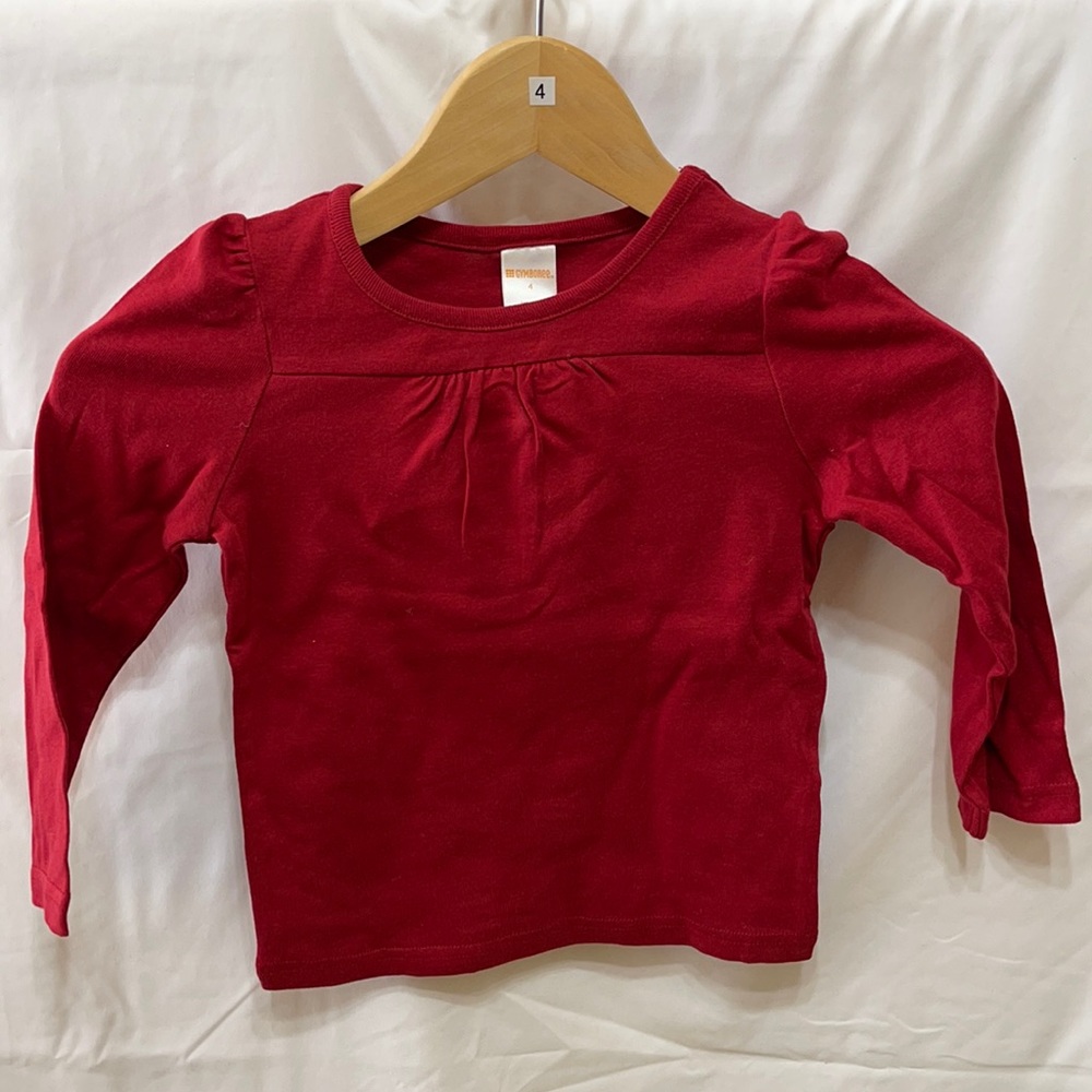 Gymboree red long sleeve top